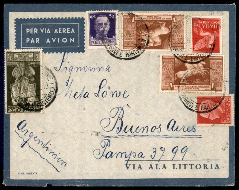 Italia / Regno / Vittorio Emanuele III / Posta Aerea