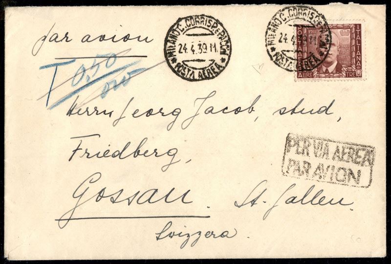 Italia / Regno / Vittorio Emanuele III / Posta Aerea