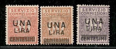 Italia / Regno / Vittorio Emanuele III / Servizio Commissioni