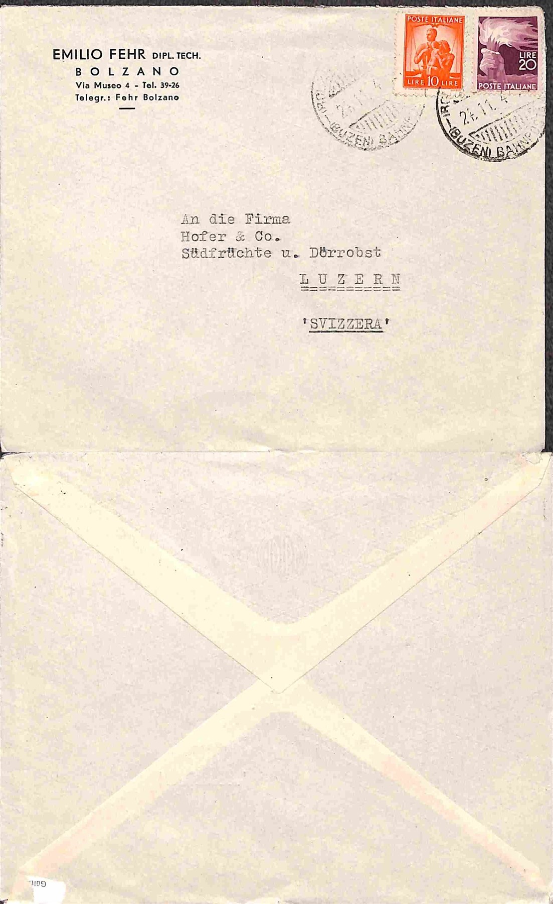 ITALIA / Repubblica / Posta ordinaria + aerea