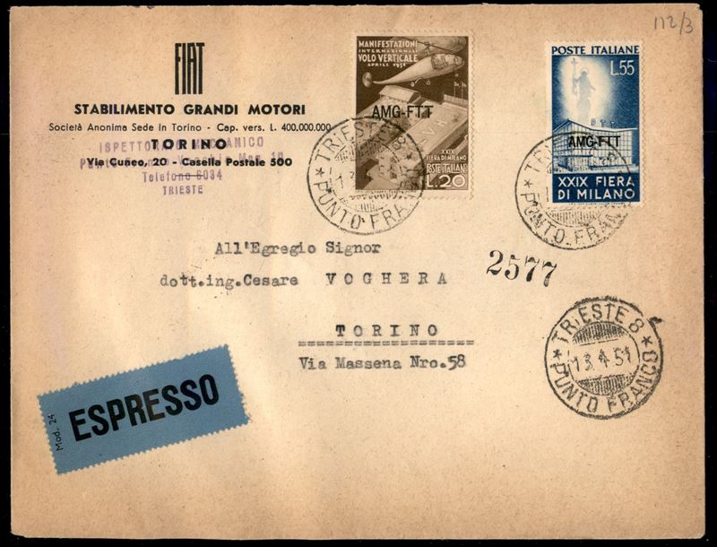 ITALIA / Trieste / Trieste AMG FTT / Posta ordinaria