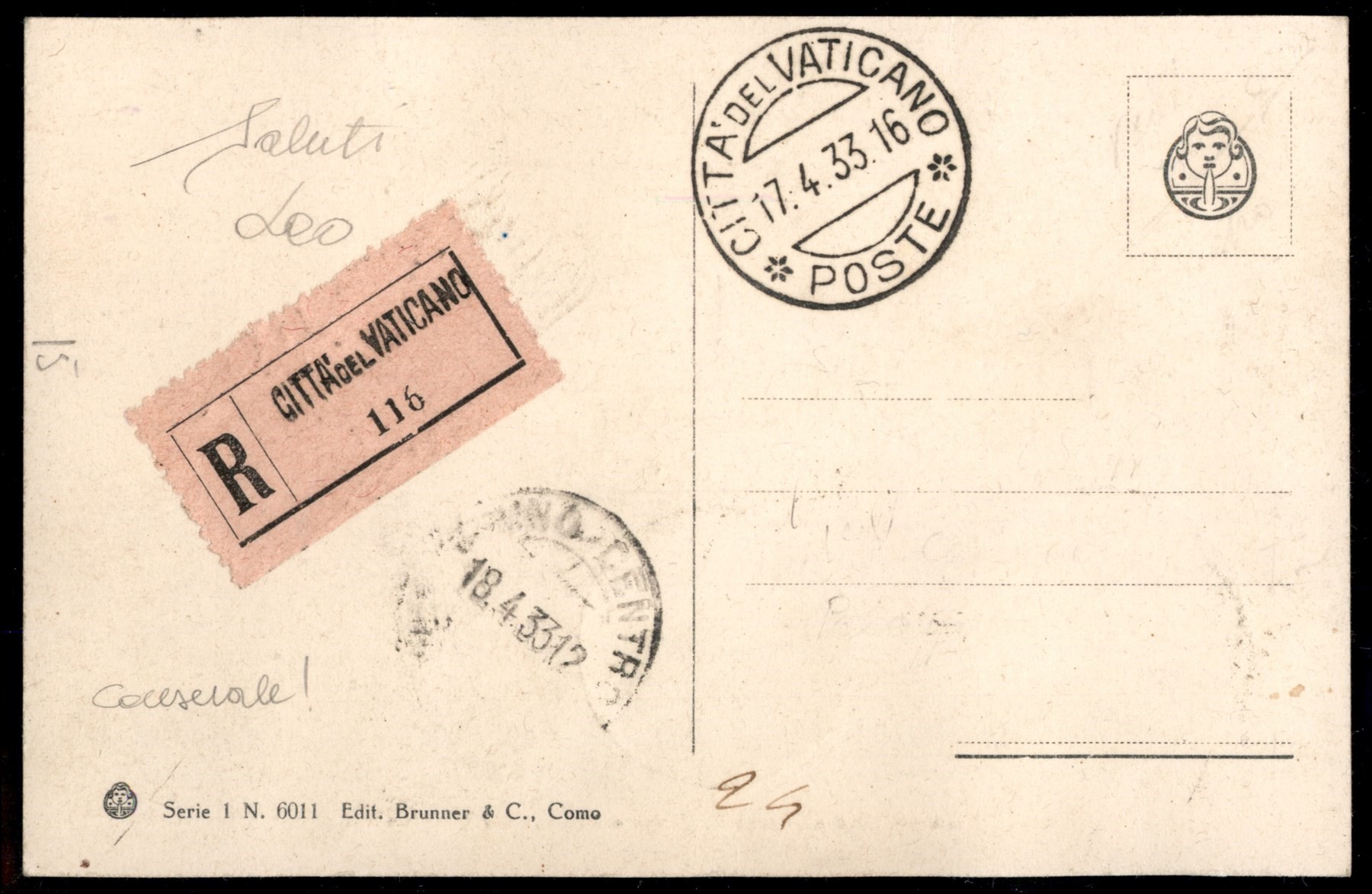 VATICANO / Posta ordinaria