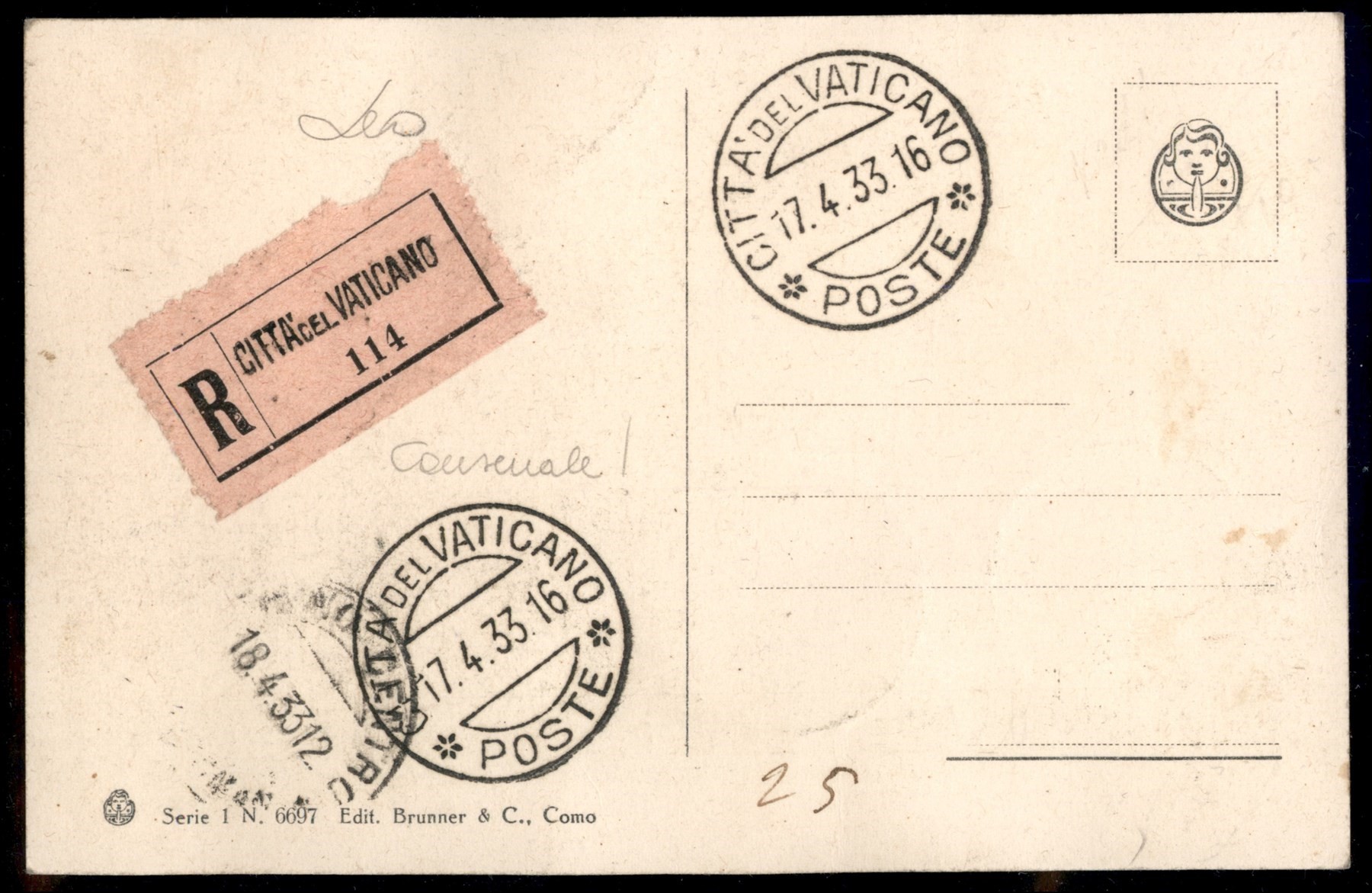 VATICANO / Posta ordinaria