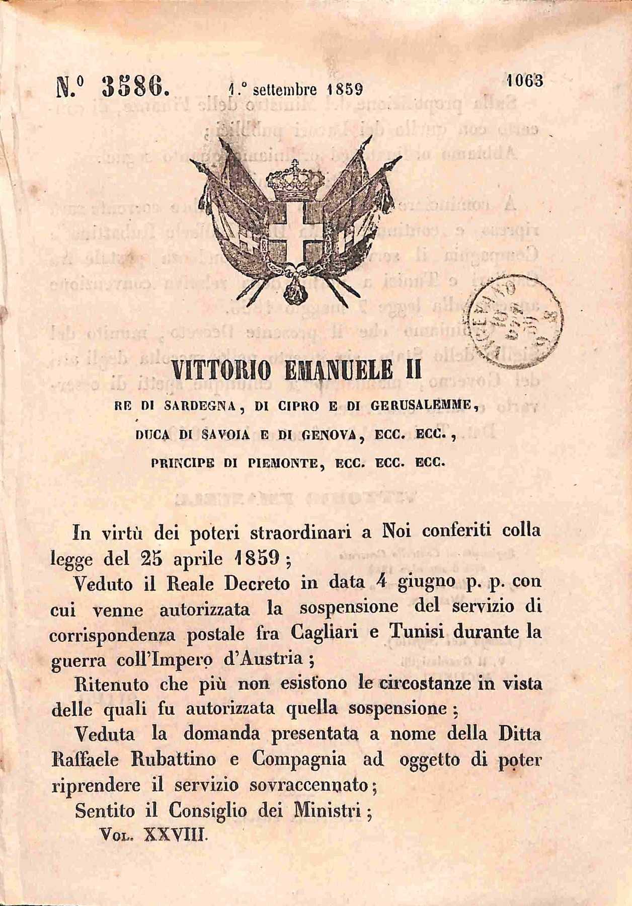 ITALIA / Antichi Stati Italiani / Sardegna