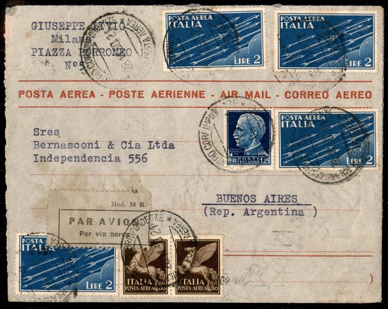 Italia / Regno / Vittorio Emanuele III / Aerogrammi