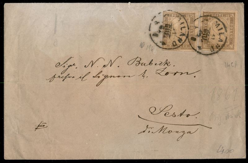 ITALIA / Regno / Vittorio Emanuele II / Posta ordinaria