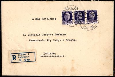 Italia / Occupazioni II Guerra Mondiale / Lubiana / Posta Ordinaria