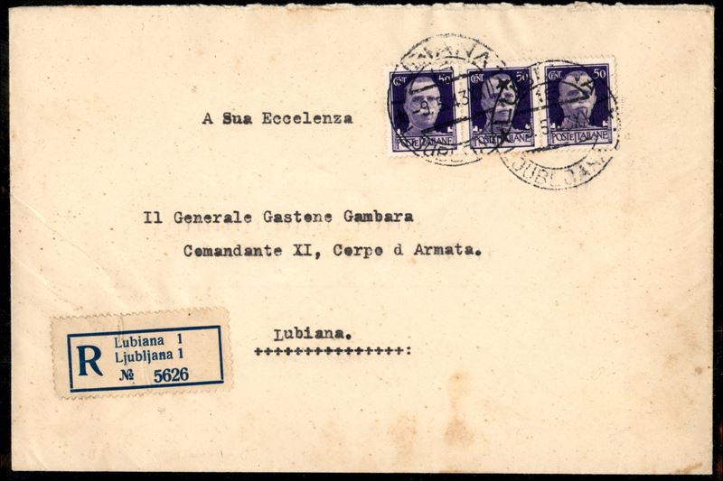 Italia / Occupazioni II Guerra Mondiale / Lubiana / Posta Ordinaria
