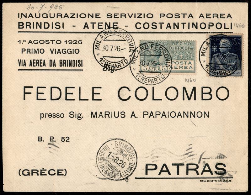 Italia / Regno / Vittorio Emanuele III / Aerogrammi