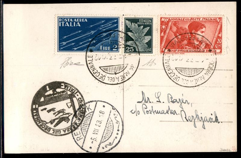 ITALIA / Regno / Vittorio Emanuele II / Aerogrammi