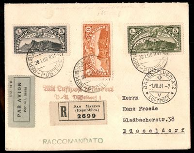 San Marino / Aerogrammi