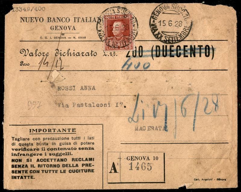 Italia / Regno / Vittorio Emanuele III / Posta Ordinaria