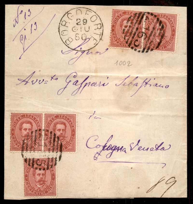 Italia / Regno / Umberto i / Posta Ordinaria
