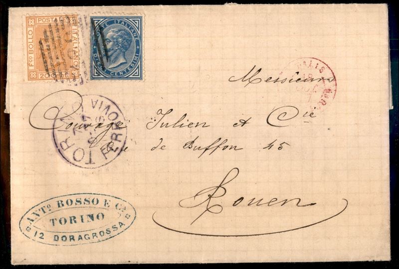 Italia / Regno / Vittorio Emanuele II / Posta Ordinaria