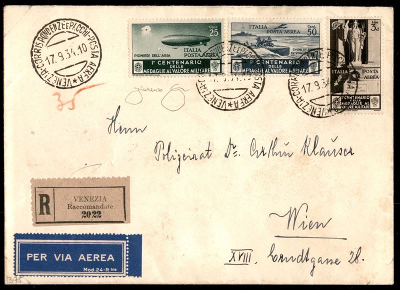 Italia / Regno / Vittorio Emanuele III / Aerogrammi