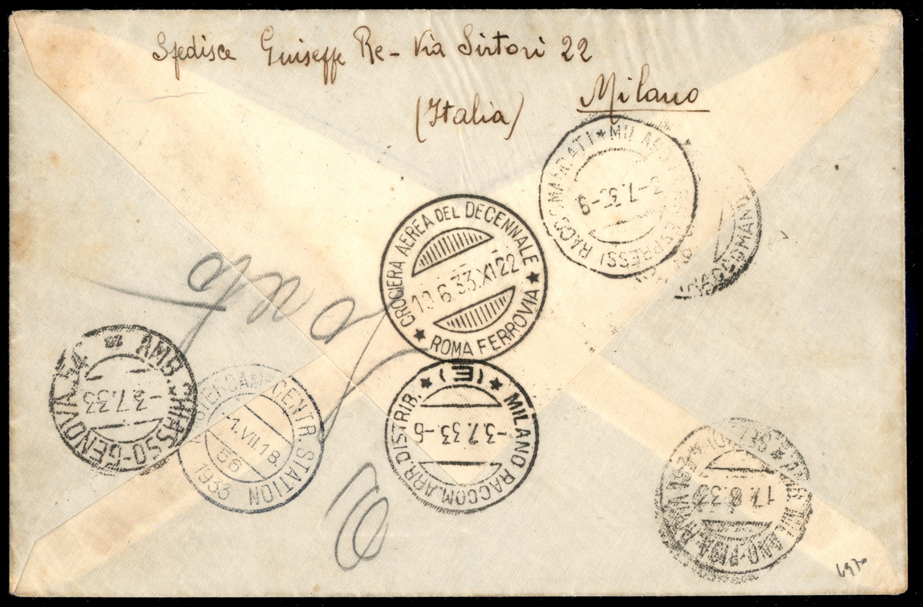Italia / Regno / Vittorio Emanuele III / Aerogrammi