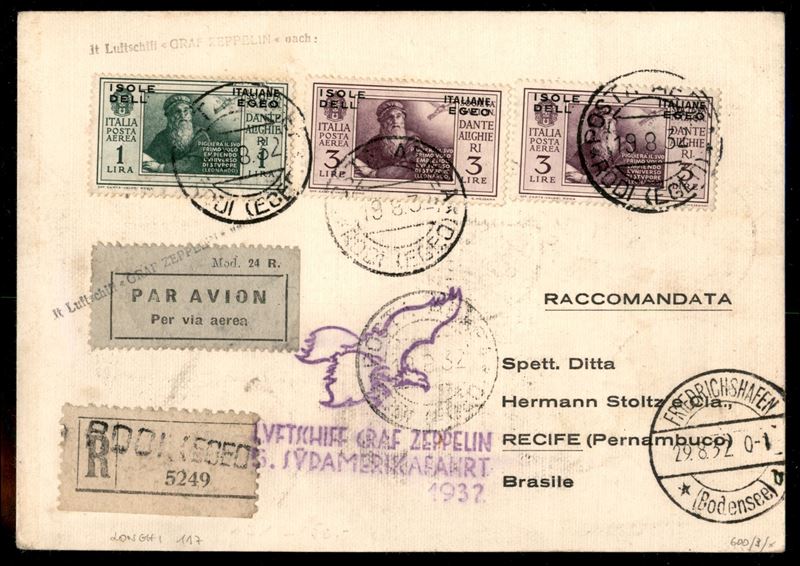 Italia / Colonie / Egeo / Emissioni Generali / Aerogrammi