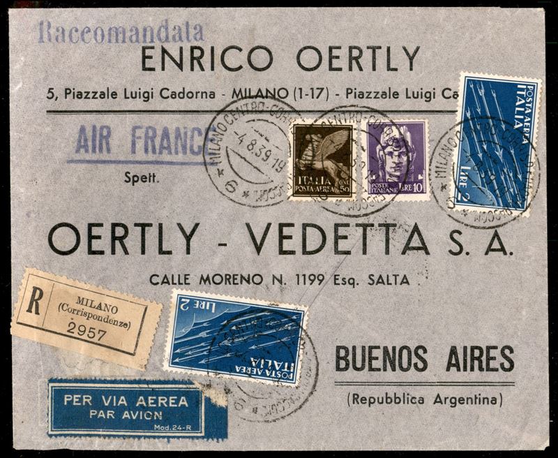 Italia / Regno / Vittorio Emanuele III / Aerogrammi
