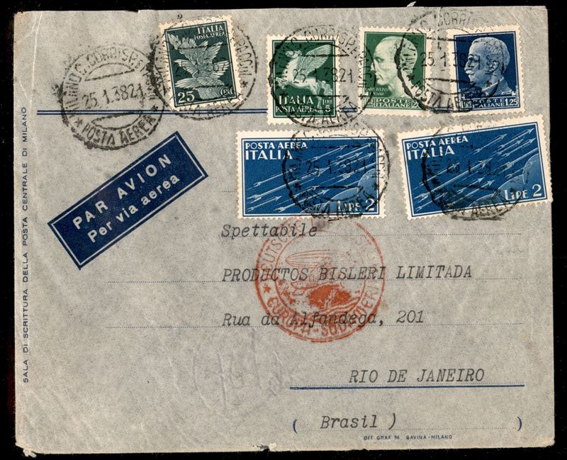Italia / Regno / Vittorio Emanuele III / Aerogrammi