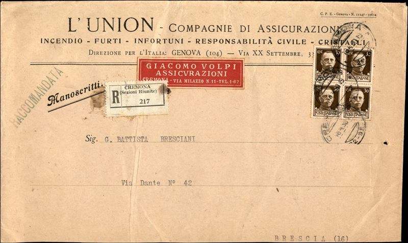 Italia / Regno / Vittorio Emanuele III / Posta Ordinaria