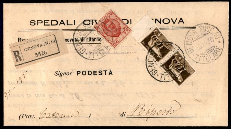Italia / Regno / Vittorio Emanuele III / Posta Ordinaria
