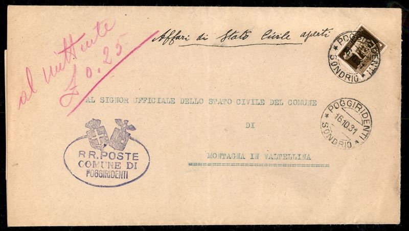 Italia / Regno / Vittorio Emanuele III / Posta Ordinaria