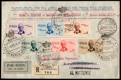Italia / Regno / Vittorio Emanuele III / Aerogrammi