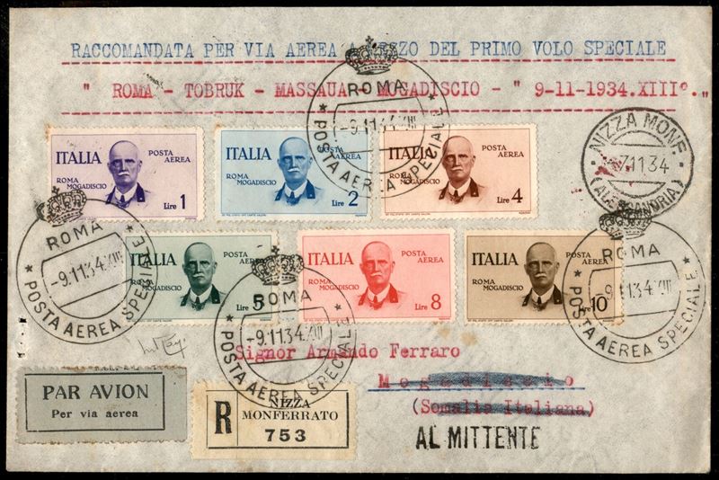 Italia / Regno / Vittorio Emanuele III / Aerogrammi