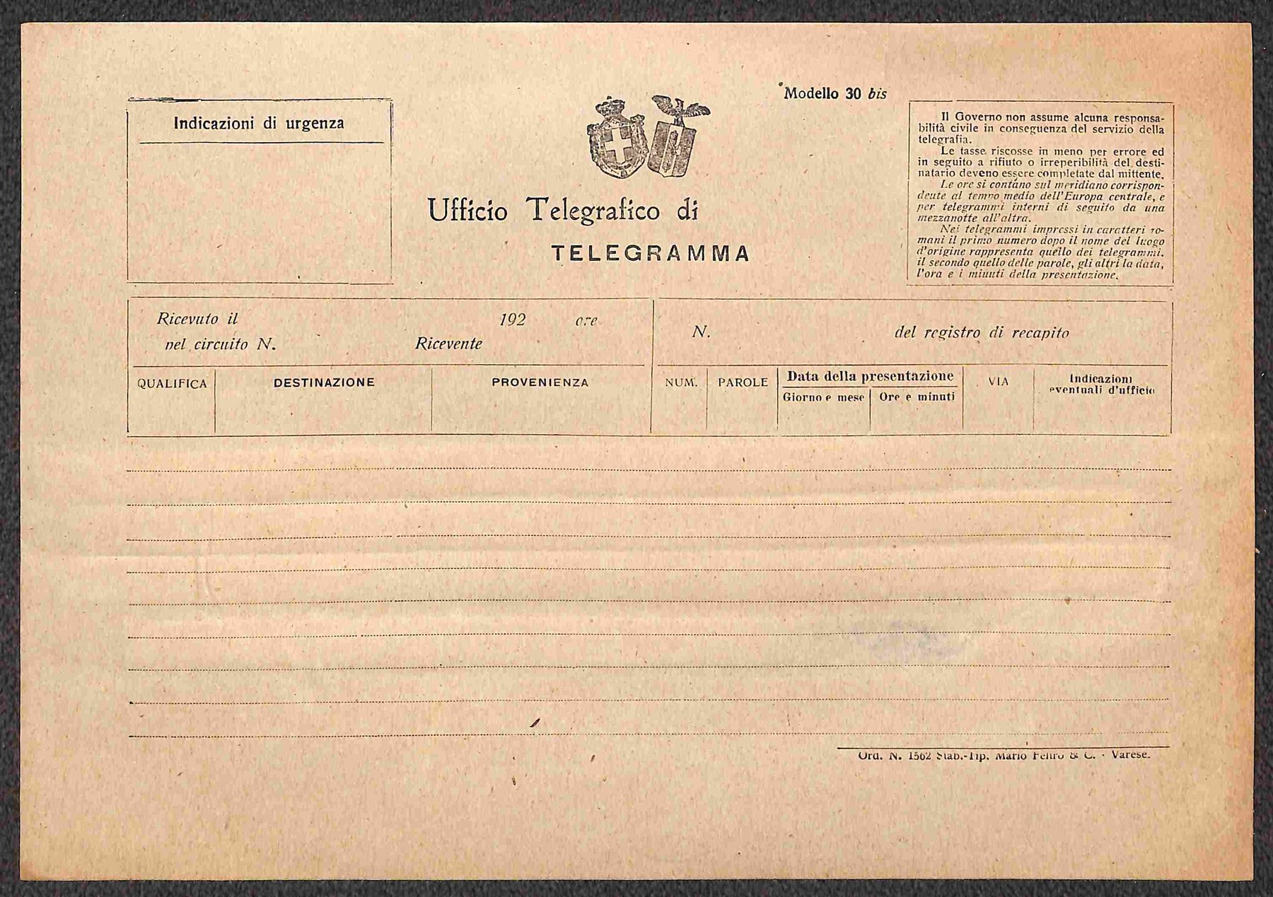 Italia / Regno / Vittorio Emanuele III / Aerogrammi