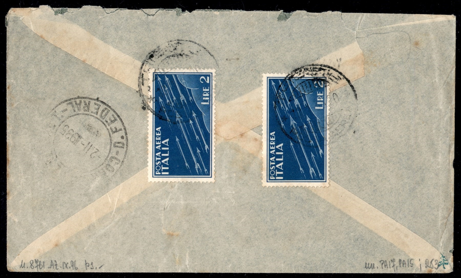 Italia / Regno / Vittorio Emanuele III / Aerogrammi