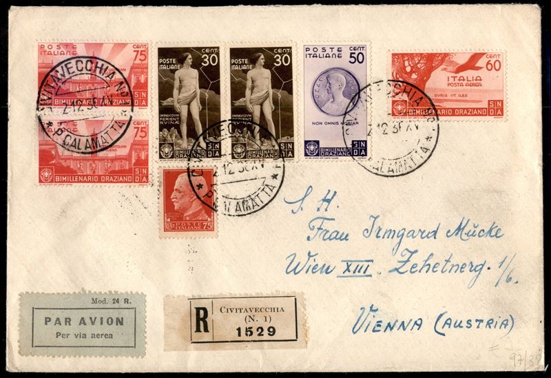 Italia / Regno / Vittorio Emanuele III / Aerogrammi
