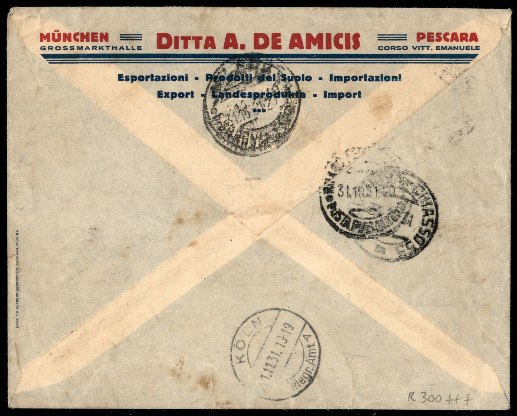 Italia / Regno / Vittorio Emanuele III / Posta Pneumatica