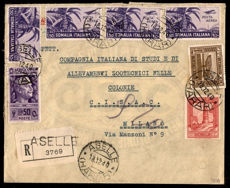 Italia / Colonie / Somalia / Posta Ordinaria + Aerea
