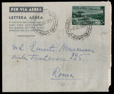 Italia / Occupazioni Straniere delle Colonie / Somalia a.f.I.s. / Posta Ordinaria