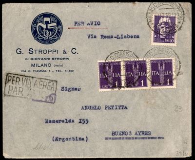 Italia / Regno / Vittorio Emanuele III / Aerogrammi