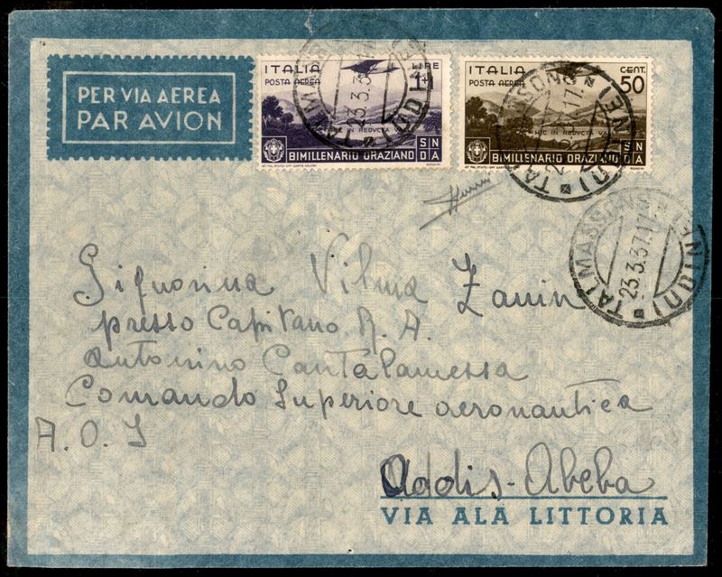 Italia / Regno / Vittorio Emanuele III / Aerogrammi