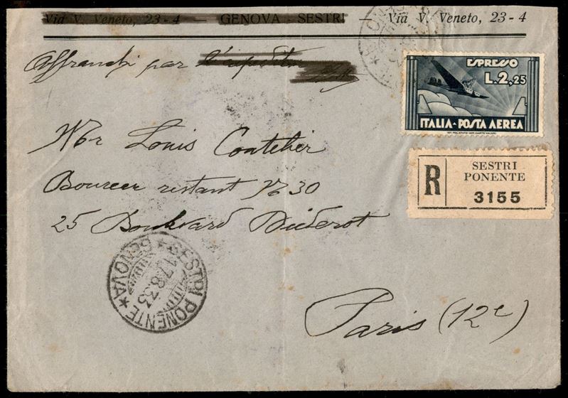 Italia / Regno / Vittorio Emanuele III / Posta Aerea