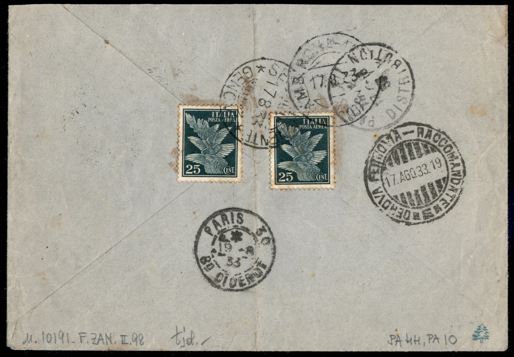 Italia / Regno / Vittorio Emanuele III / Posta Aerea