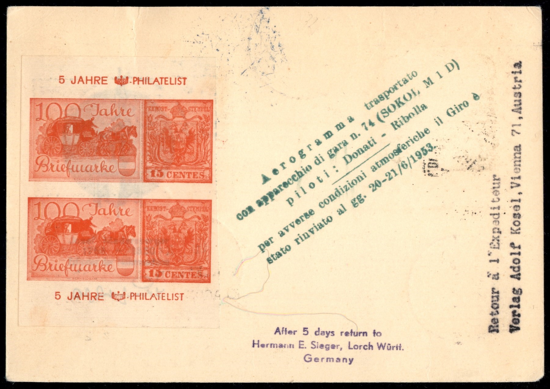 ITALIA / Repubblica / Aerogrammi