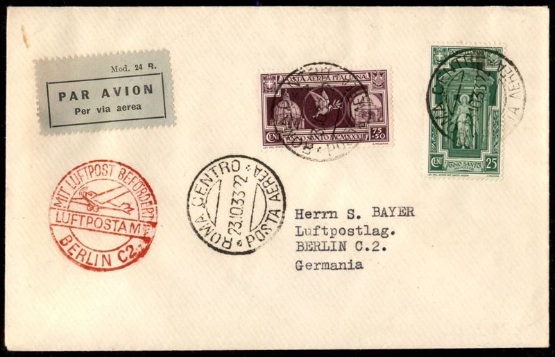 Italia / Regno / Vittorio Emanuele III / Aerogrammi