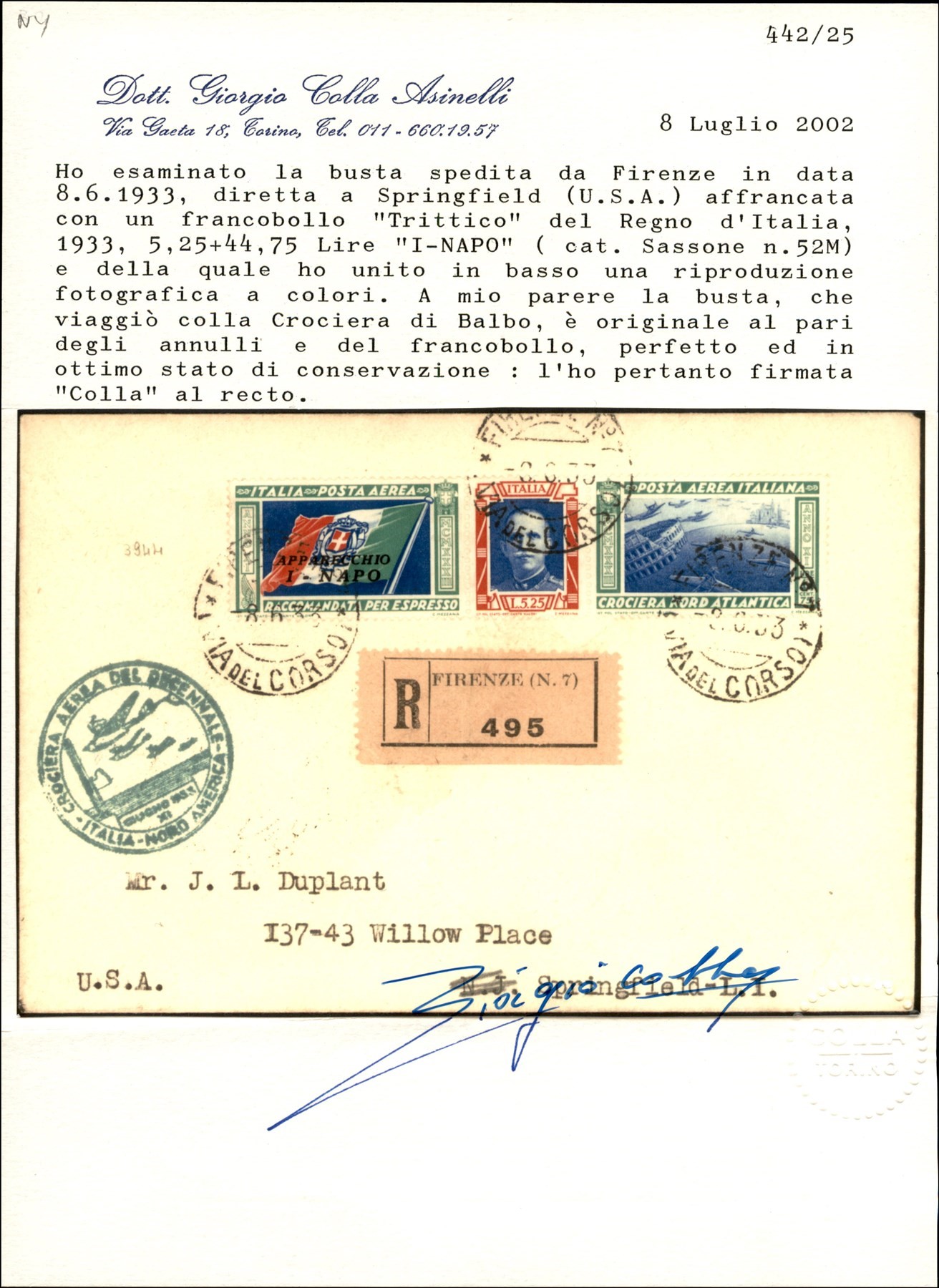 Italia / Regno / Vittorio Emanuele III / Aerogrammi