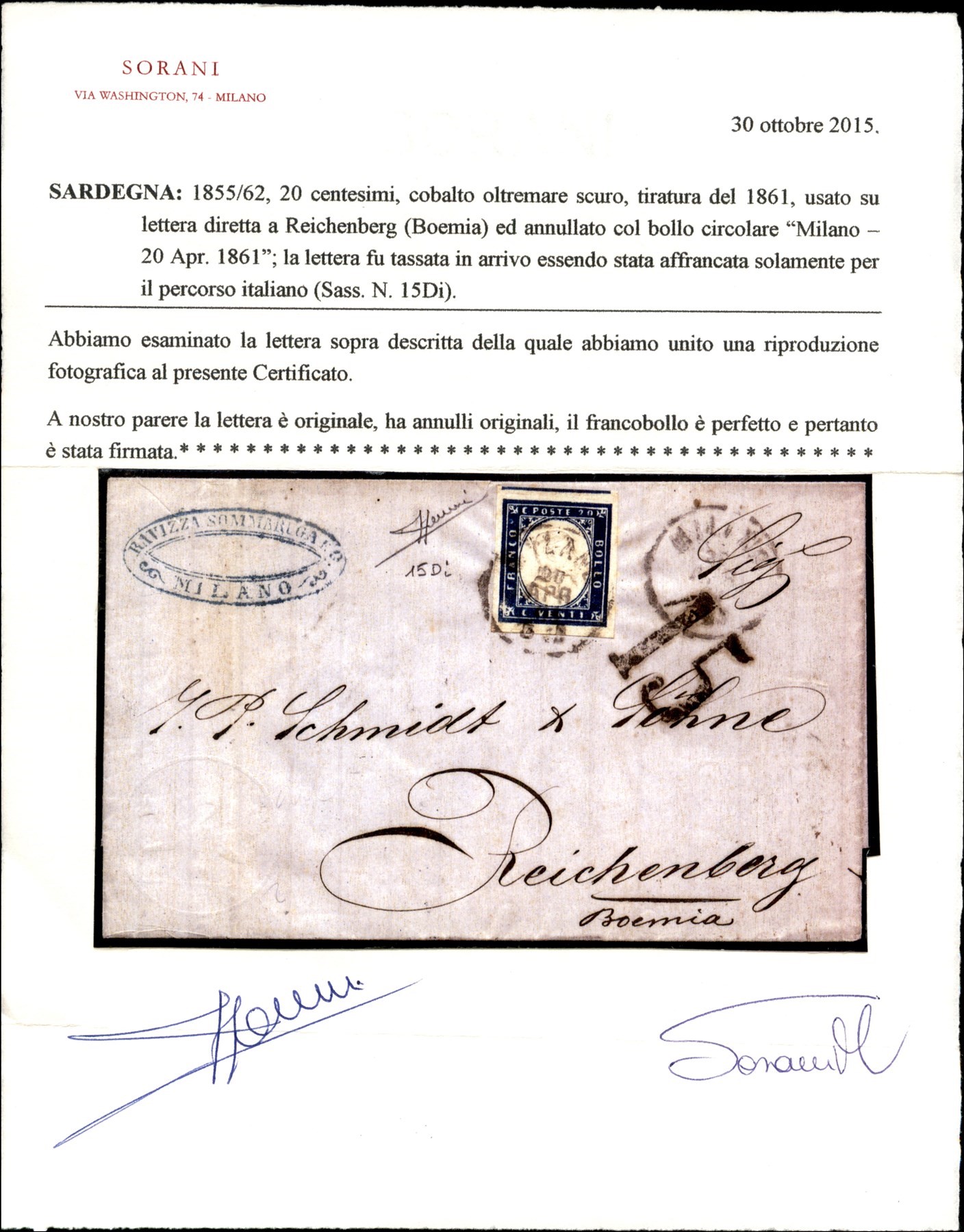 ITALIA / Antichi Stati Italiani / Sardegna / Posta ordinaria