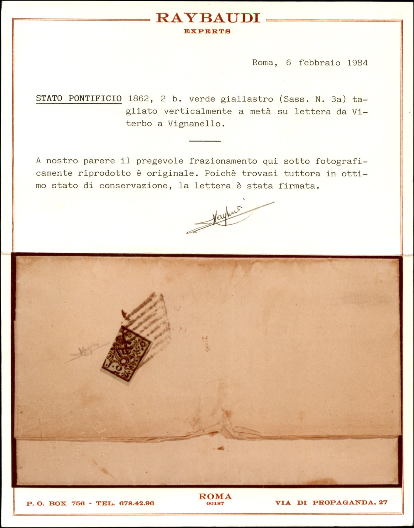 ITALIA / Antichi Stati Italiani / Stato pontificio / Posta ordinaria