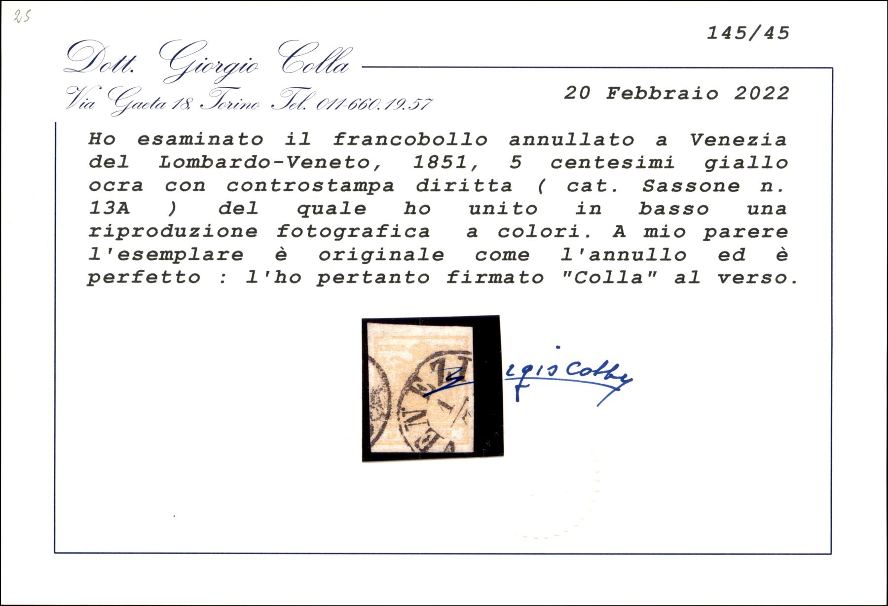 ITALIA / Antichi Stati Italiani / Lombardo Veneto / Posta ordinaria