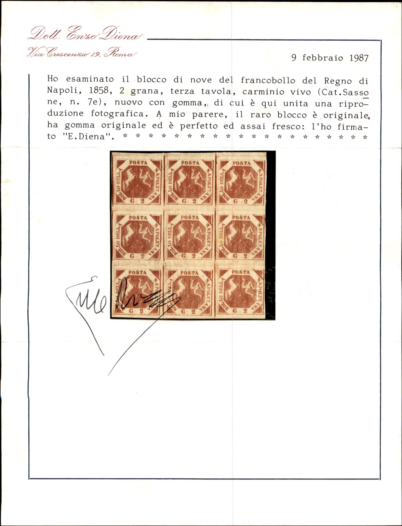ITALIA / Antichi Stati Italiani / Napoli / Posta ordinaria