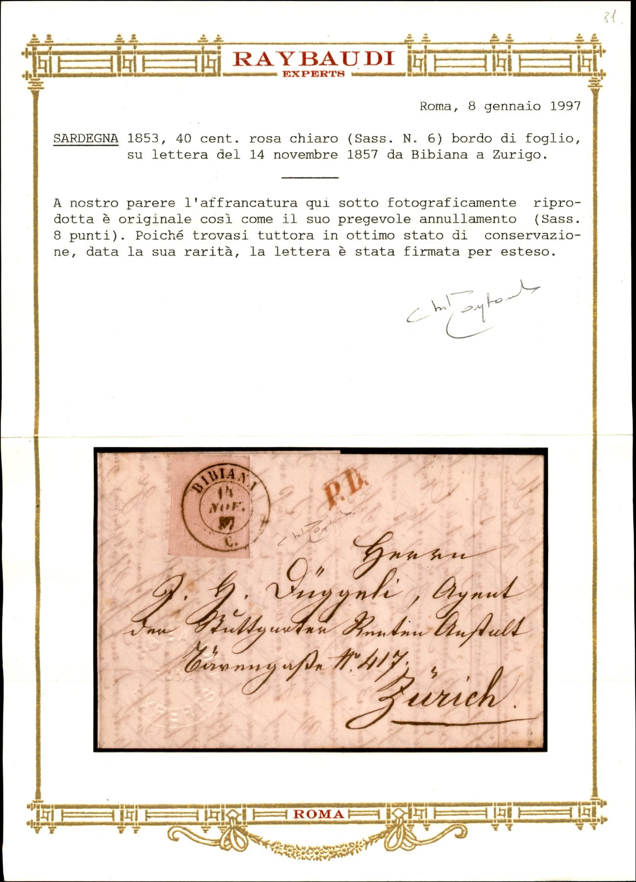 Italia / Antichi Stati Italiani / Sardegna / Posta Ordinaria