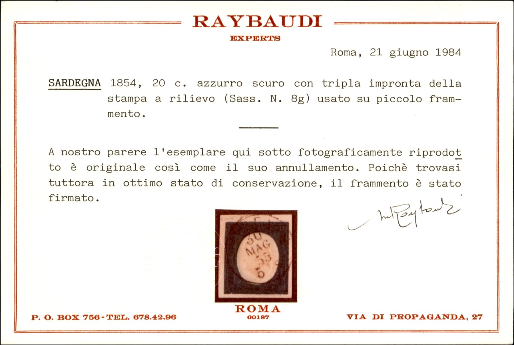 Italia / Antichi Stati Italiani / Sardegna / Posta Ordinaria