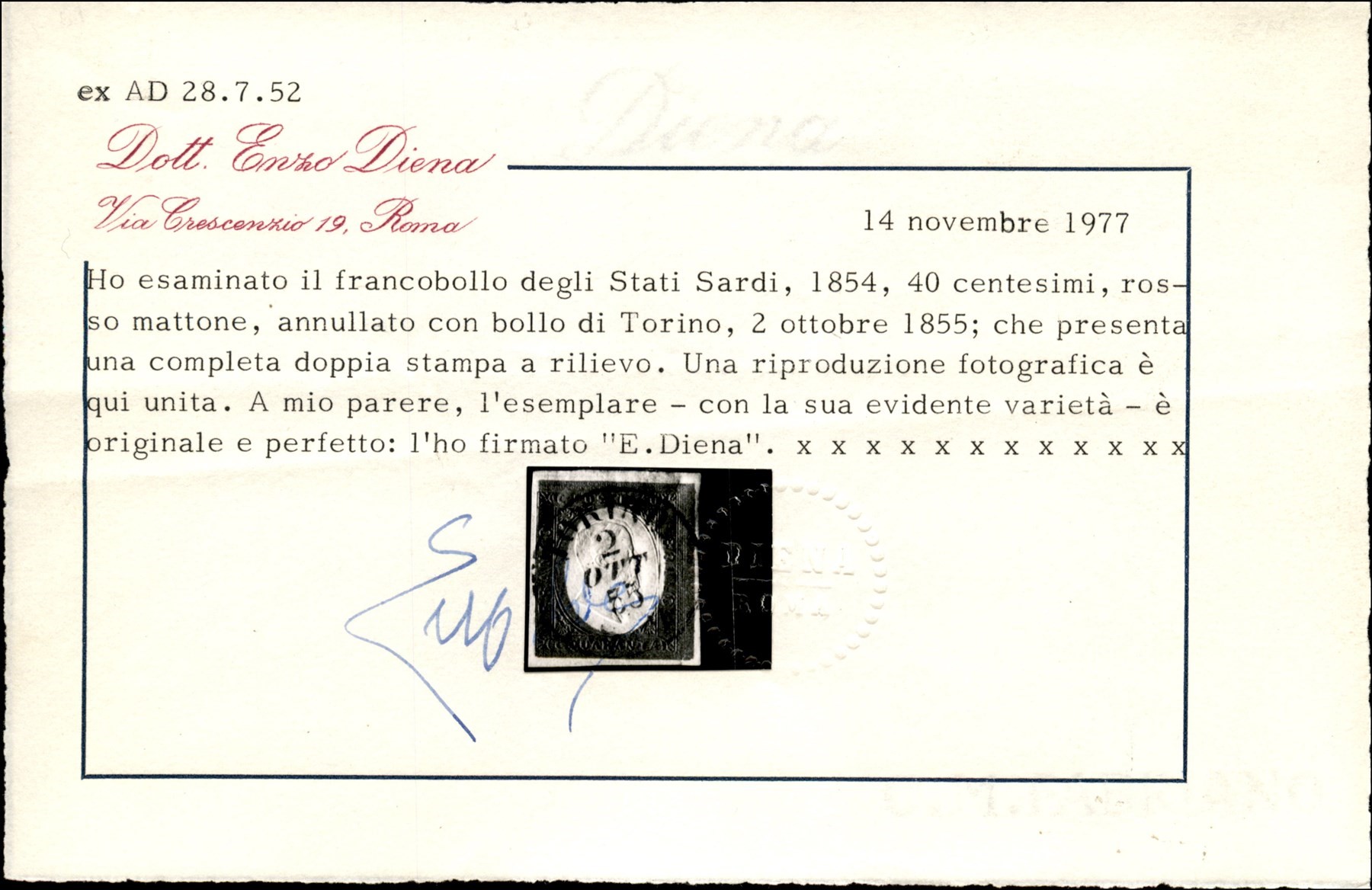 Italia / Antichi Stati Italiani / Sardegna / Posta Ordinaria