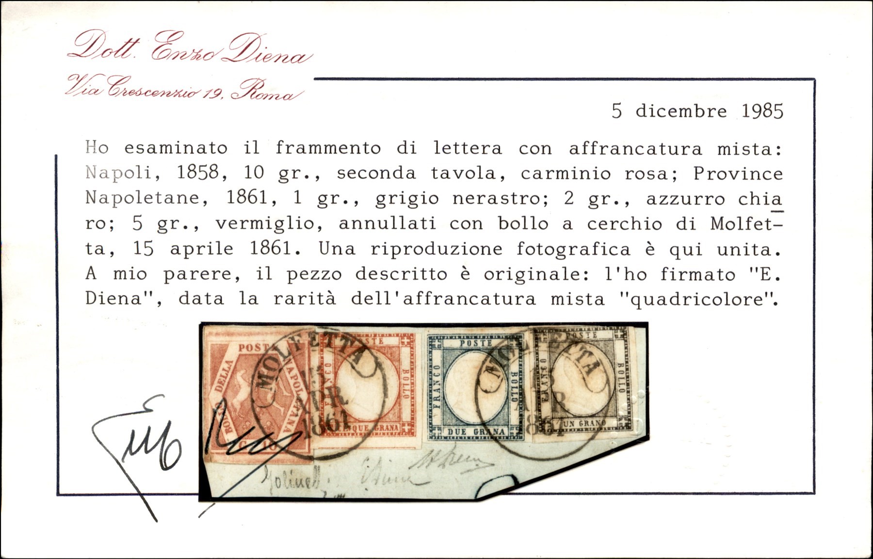 ITALIA / Antichi Stati Italiani / Napoli / Posta ordinaria
