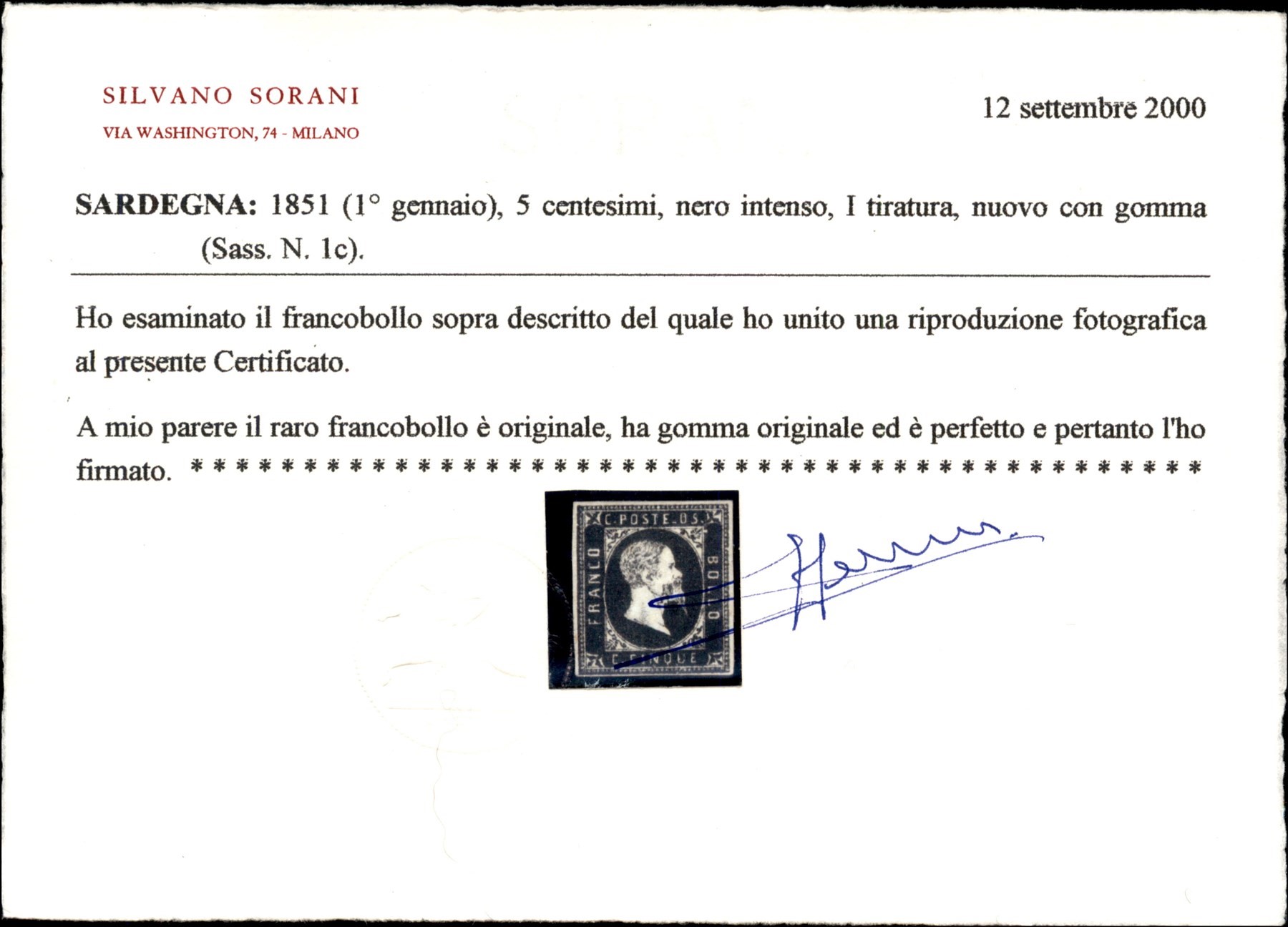Italia / Antichi Stati Italiani / Sardegna / Posta Ordinaria